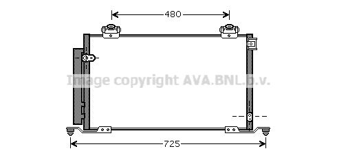 AVA QUALITY COOLING Конденсатор, кондиционер TO5412D